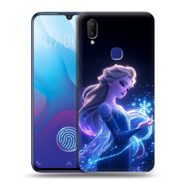 Пластиковый чехол на Vivo V11i с принтом Холодное сердце Frozen
