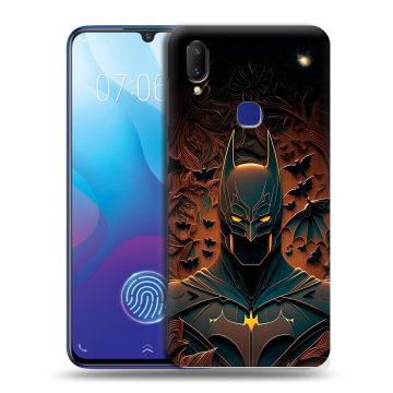 Пластиковый чехол на Vivo V11i с принтом Batman Бэтмен
