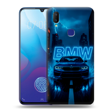 Пластиковый чехол на Vivo V11i с принтом BMW БМВ