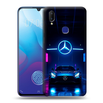 Пластиковый чехол на Vivo V11i с принтом Mercedes Мерседес