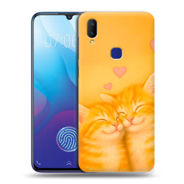 Пластиковый чехол на Vivo V11i с принтом Милые котята
