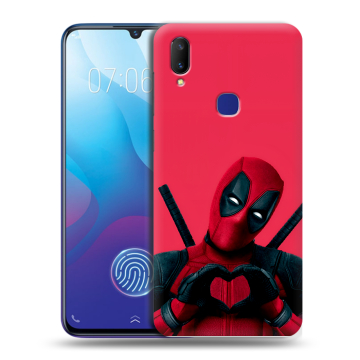 Пластиковый чехол на Vivo V11i с принтом Дедпул Deadpool