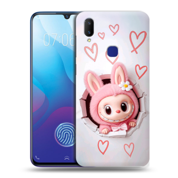 Пластиковый чехол на Vivo V11i с принтом Labubu Лабубу
