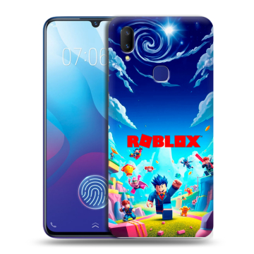 Пластиковый чехол на Vivo V11i с принтом Roblox Роблокс