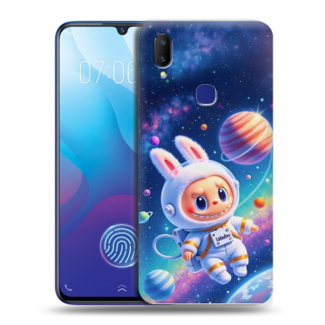 Пластиковый чехол на Vivo V11i с принтом Labubu Лабубу