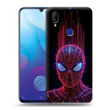 Пластиковый чехол на Vivo V11i с принтом Spiderman Человек паук