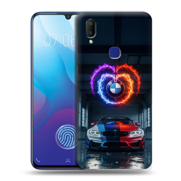 Пластиковый чехол на Vivo V11i с принтом BMW БМВ