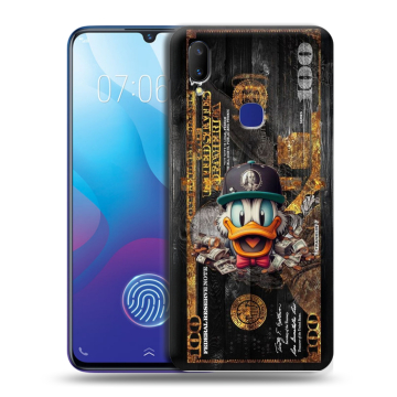 Пластиковый чехол на Vivo V11i с принтом Дональд Дак Доллар