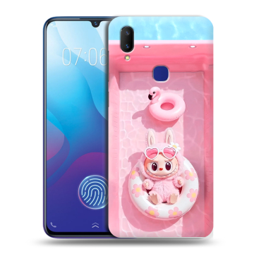 Пластиковый чехол на Vivo V11i с принтом Labubu Лабубу