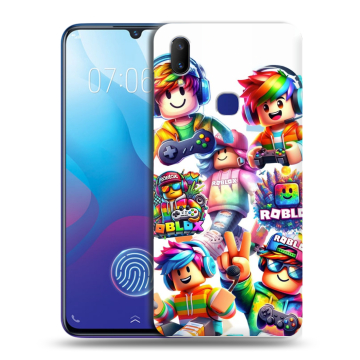 Пластиковый чехол на Vivo V11i с принтом Roblox Роблокс