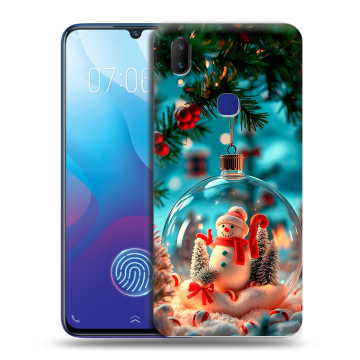 Пластиковый чехол на Vivo V11i с принтом Новый год