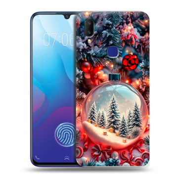 Пластиковый чехол на Vivo V11i с принтом Новый год