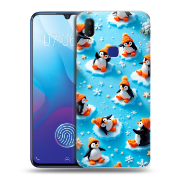 Пластиковый чехол на Vivo V11i с принтом Новый год