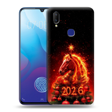 Пластиковый чехол на Vivo V11i с принтом Новый год