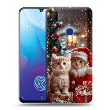 Пластиковый чехол на Vivo V11i с принтом Новый год