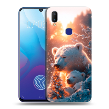 Пластиковый чехол на Vivo V11i с принтом Новый год