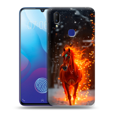 Пластиковый чехол на Vivo V11i с принтом Новый год