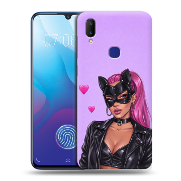Пластиковый чехол на Vivo V11i с принтом женский
