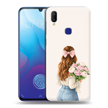 Пластиковый чехол на Vivo V11i с принтом женский