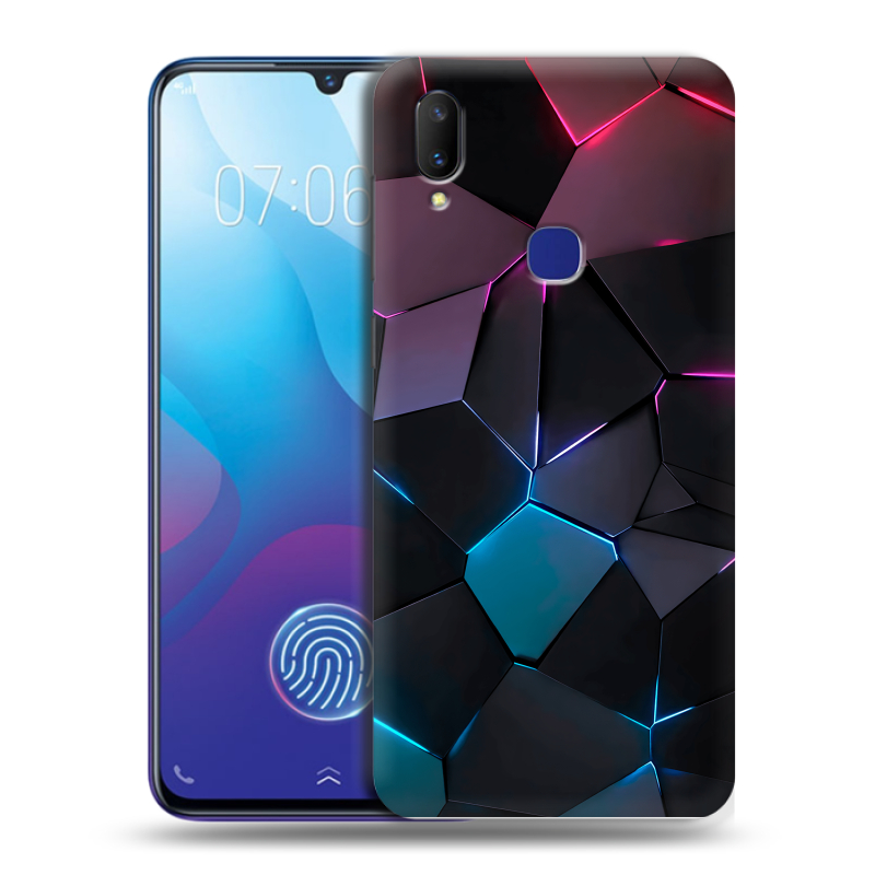 Пластиковый чехол на Vivo V11i с принтом Геометрия неона Пластиковый чехол на Vivo V11i с принтом Геометрия неона