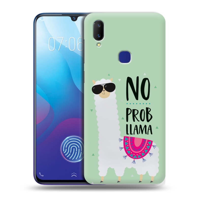 Пластиковый чехол на Vivo V11i с принтом Лама Пластиковый чехол на Vivo V11i с принтом Лама