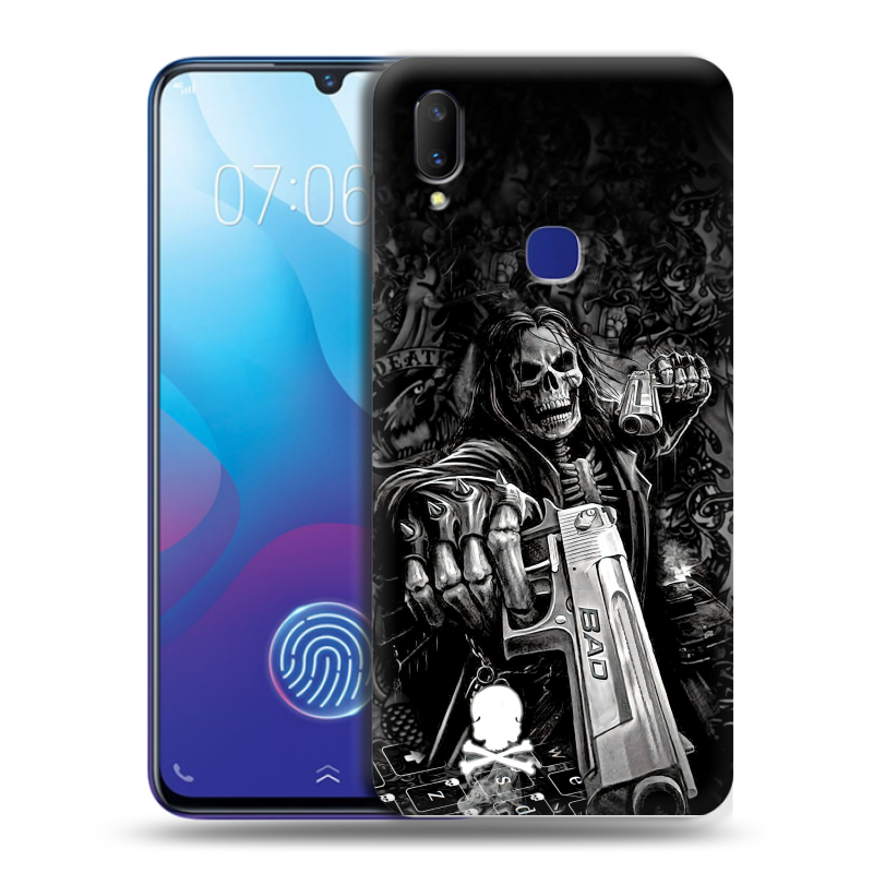 Пластиковый чехол на Vivo V11i с принтом Скелет Пластиковый чехол на Vivo V11i с принтом Скелет
