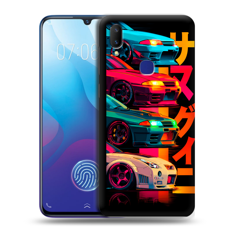 Пластиковый чехол на Vivo V11i с принтом Гоночные машины Пластиковый чехол на Vivo V11i с принтом Гоночные машины