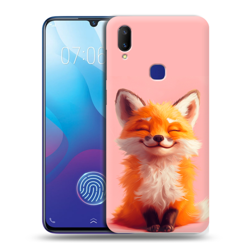 Пластиковый чехол на Vivo V11i с принтом милая лиса Пластиковый чехол на Vivo V11i с принтом милая лиса