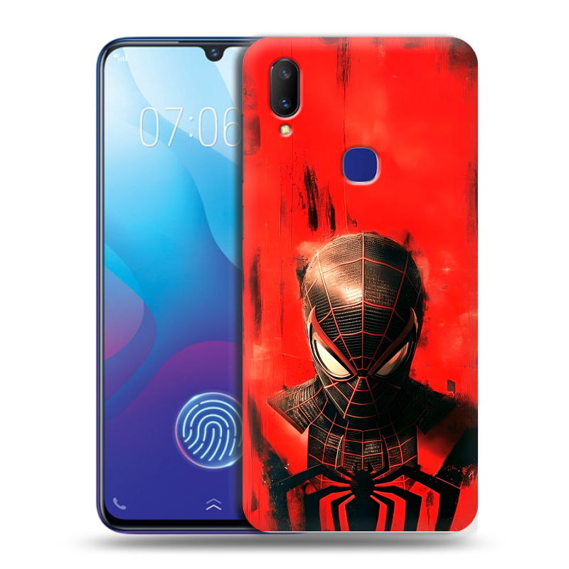 Пластиковый чехол на Vivo V11i с принтом человек паук spiderman Пластиковый чехол на Vivo V11i с принтом человек паук spiderman