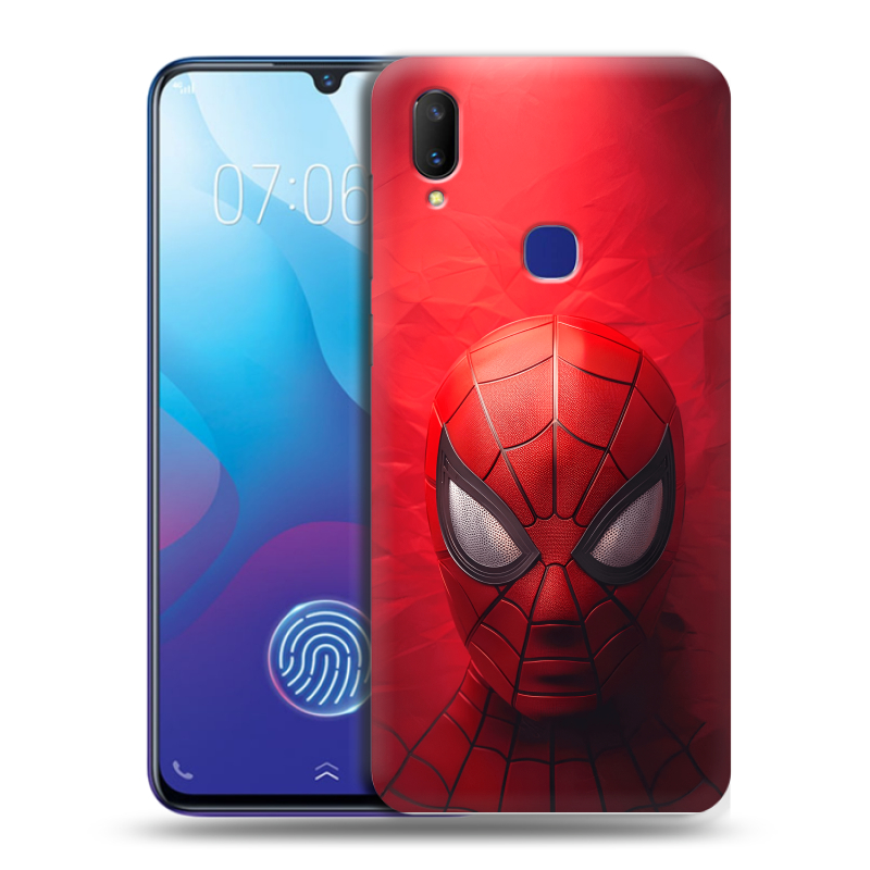 Пластиковый чехол на Vivo V11i с принтом Spiderman Человек паук Пластиковый чехол на Vivo V11i с принтом Spiderman Человек паук