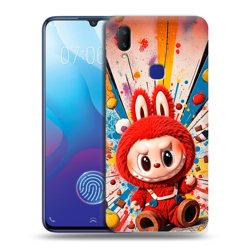 Пластиковый чехол на Vivo V11i с принтом Labubu Лабубу Пластиковый чехол на Vivo V11i с принтом Labubu Лабубу