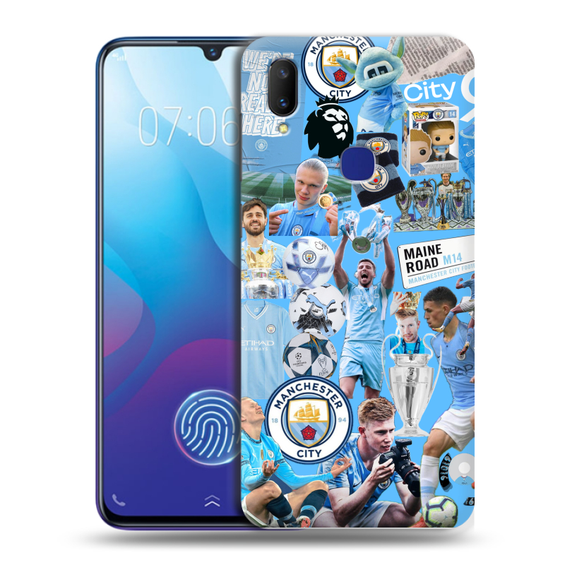 Пластиковый чехол на Vivo V11i с принтом Man City Манчестер Сити Пластиковый чехол на Vivo V11i с принтом Man City Манчестер Сити
