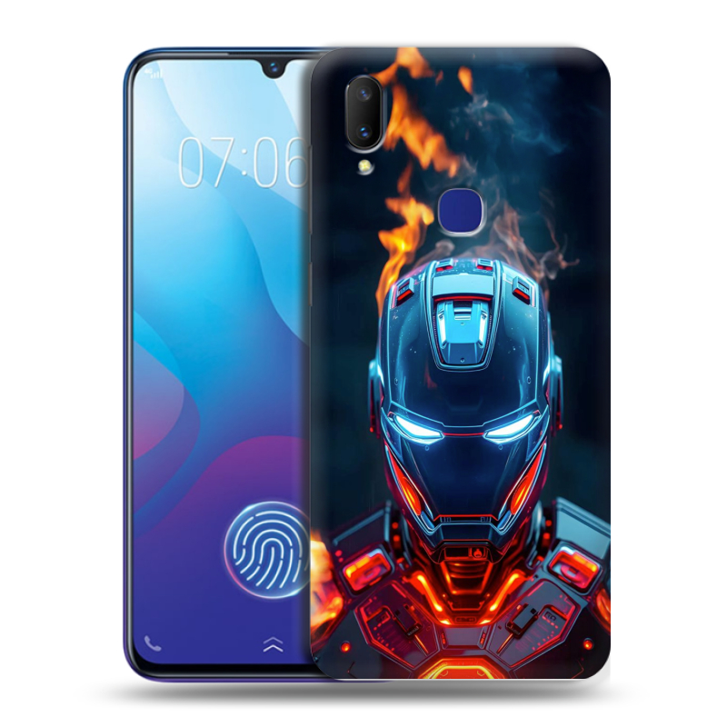 Пластиковый чехол на Vivo V11i с принтом IronMan Железный человек Пластиковый чехол на Vivo V11i с принтом IronMan Железный человек