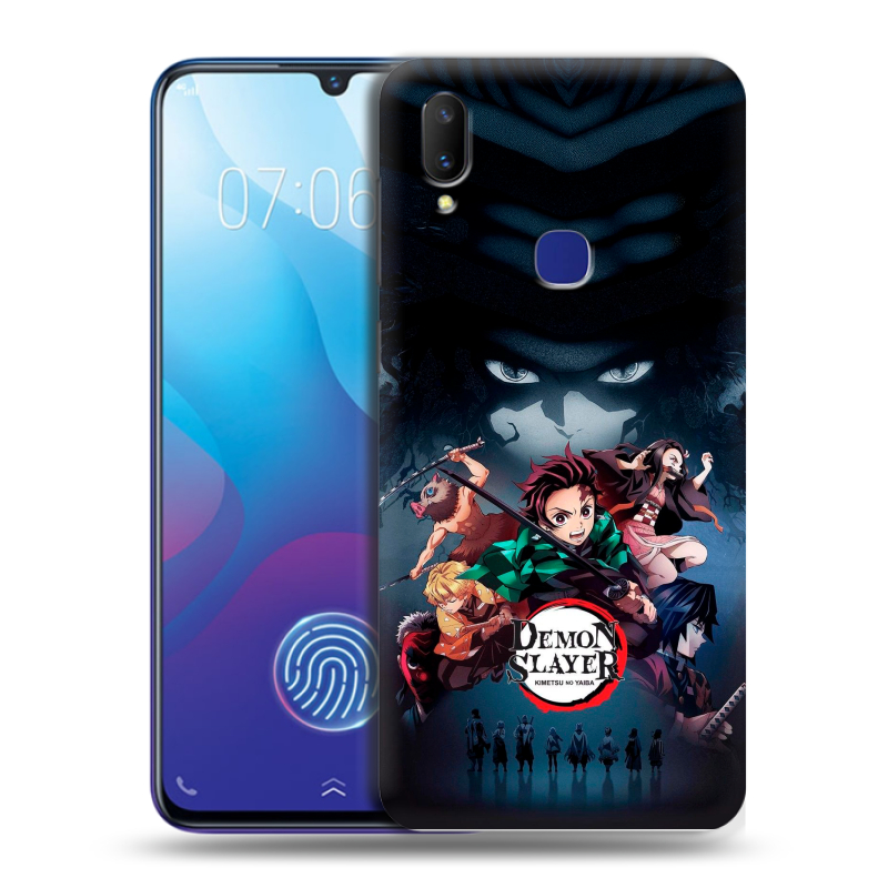Пластиковый чехол на Vivo V11i с принтом Demon Slayer Клинок рассекающий демонов Пластиковый чехол на Vivo V11i с принтом Demon Slayer Клинок рассекающий демонов
