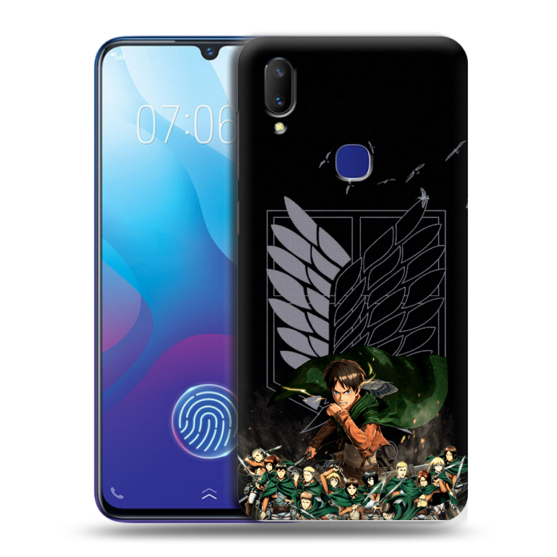 Пластиковый чехол на Vivo V11i с принтом Атака титанов Пластиковый чехол на Vivo V11i с принтом Атака титанов