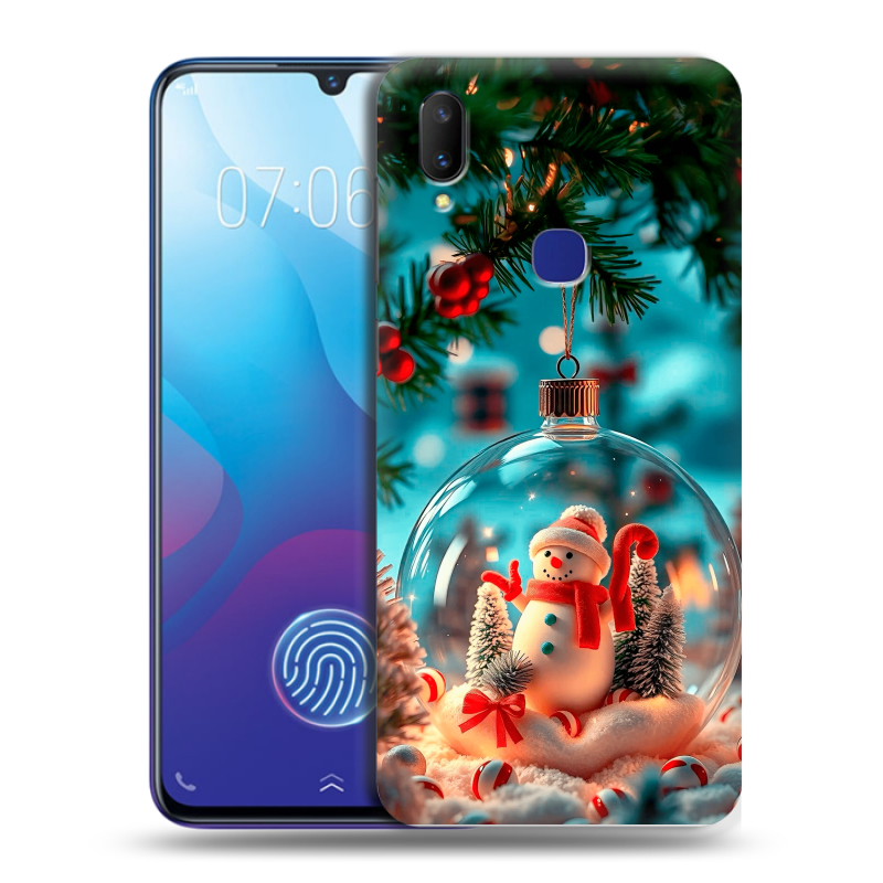 Пластиковый чехол на Vivo V11i с принтом Новый год Пластиковый чехол на Vivo V11i с принтом Новый год