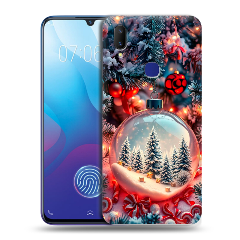 Пластиковый чехол на Vivo V11i с принтом Новый год Пластиковый чехол на Vivo V11i с принтом Новый год