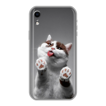 Силиконовый чехол на Iphone Xr с принтом Коты