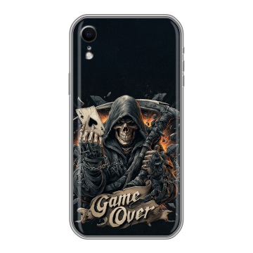 Силиконовый чехол на Iphone Xr с принтом Скелет карты