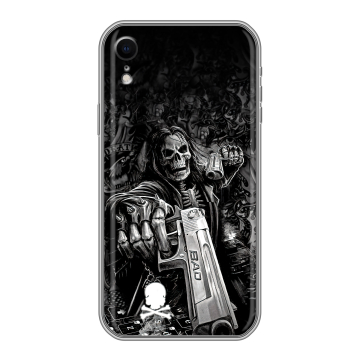 Силиконовый чехол на Iphone Xr с принтом Скелет