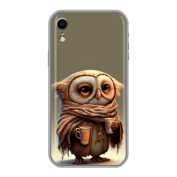 Силиконовый чехол на Iphone Xr с принтом Сова