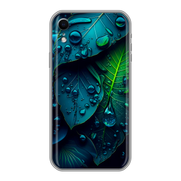 Силиконовый чехол на Iphone Xr с принтом Листья