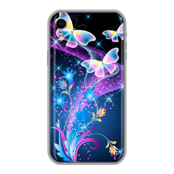 Силиконовый чехол на Iphone Xr с принтом Бабочки