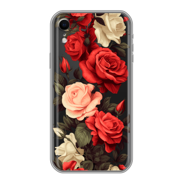 Силиконовый чехол на Iphone Xr с принтом Розы