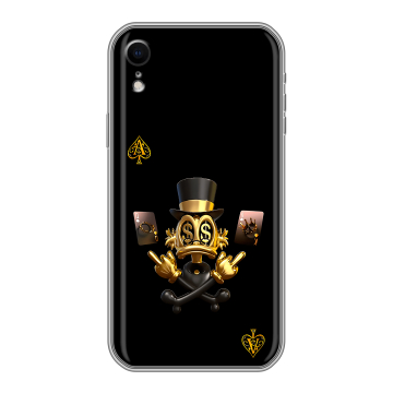 Силиконовый чехол на Iphone Xr с принтом Золотой скрудж макдак Силиконовый чехол на Iphone Xr с принтом Золотой скрудж макдак