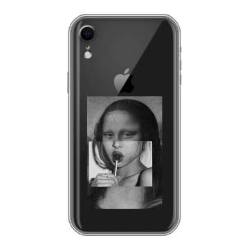 Силиконовый чехол на Iphone Xr с принтом Мона Лиза