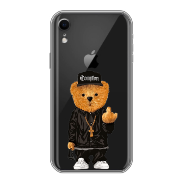 Силиконовый чехол на Iphone Xr с принтом Плюшевый медведь