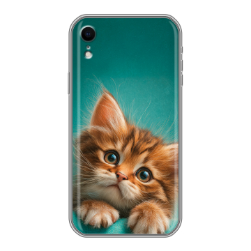 Силиконовый чехол на Iphone Xr с принтом котенок