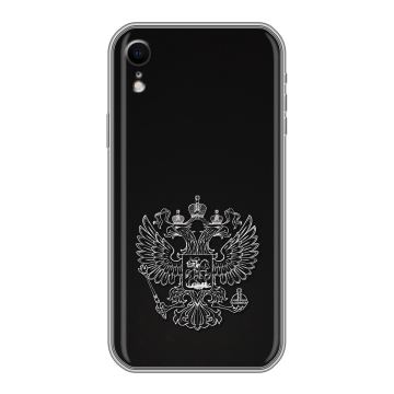 Силиконовый чехол на Iphone Xr с принтом Герб России Силиконовый чехол на Iphone Xr с принтом Герб России