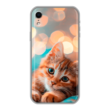 Силиконовый чехол на Iphone Xr с принтом котик